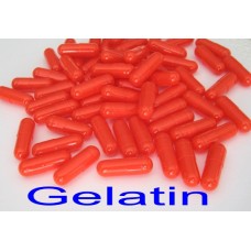 Gelatin size '0' - Orange / Orange - 1000 caps
